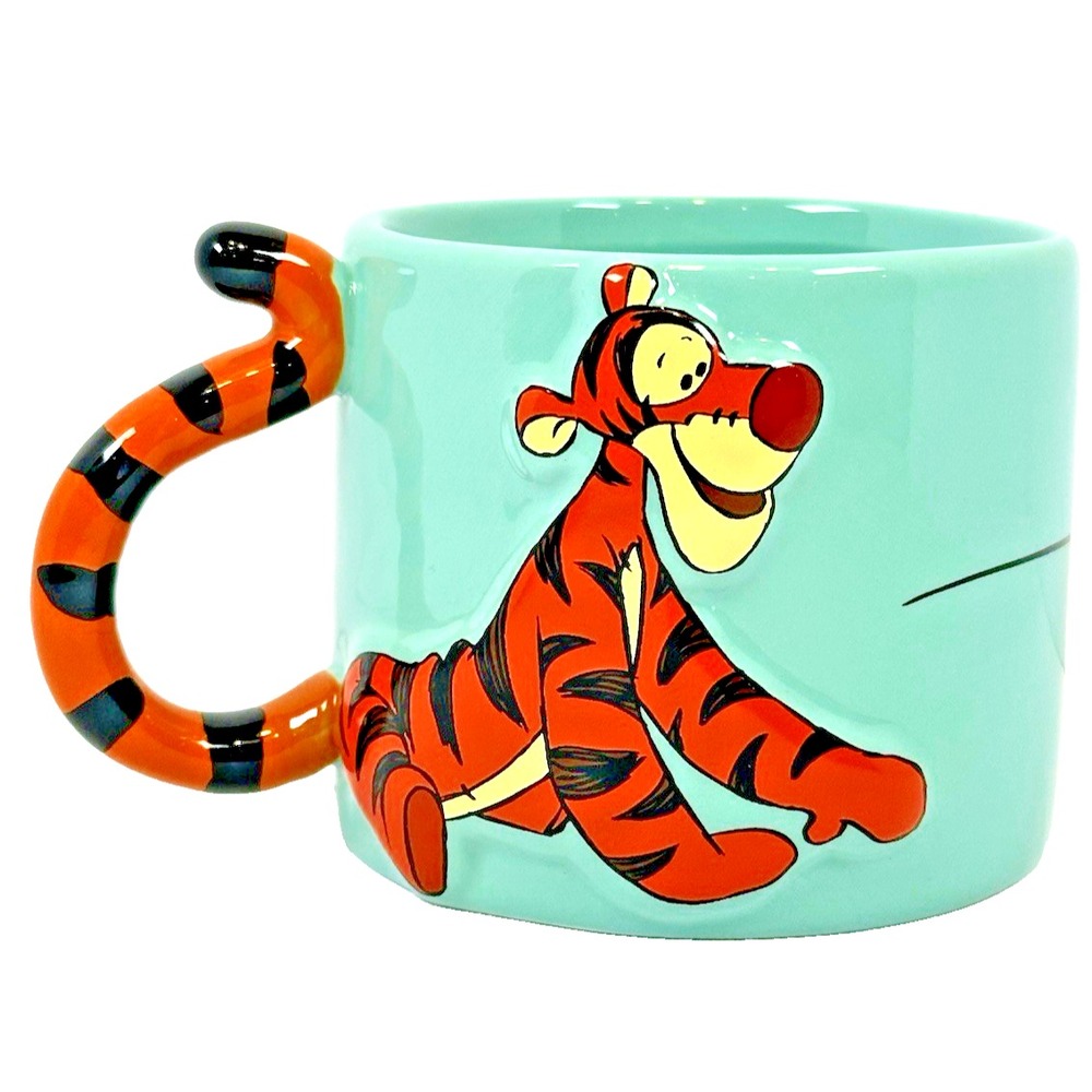 Disney Mug Tigger Winnie The Pooh OS Aqua New 3D Tail Handle Paladone 16oz